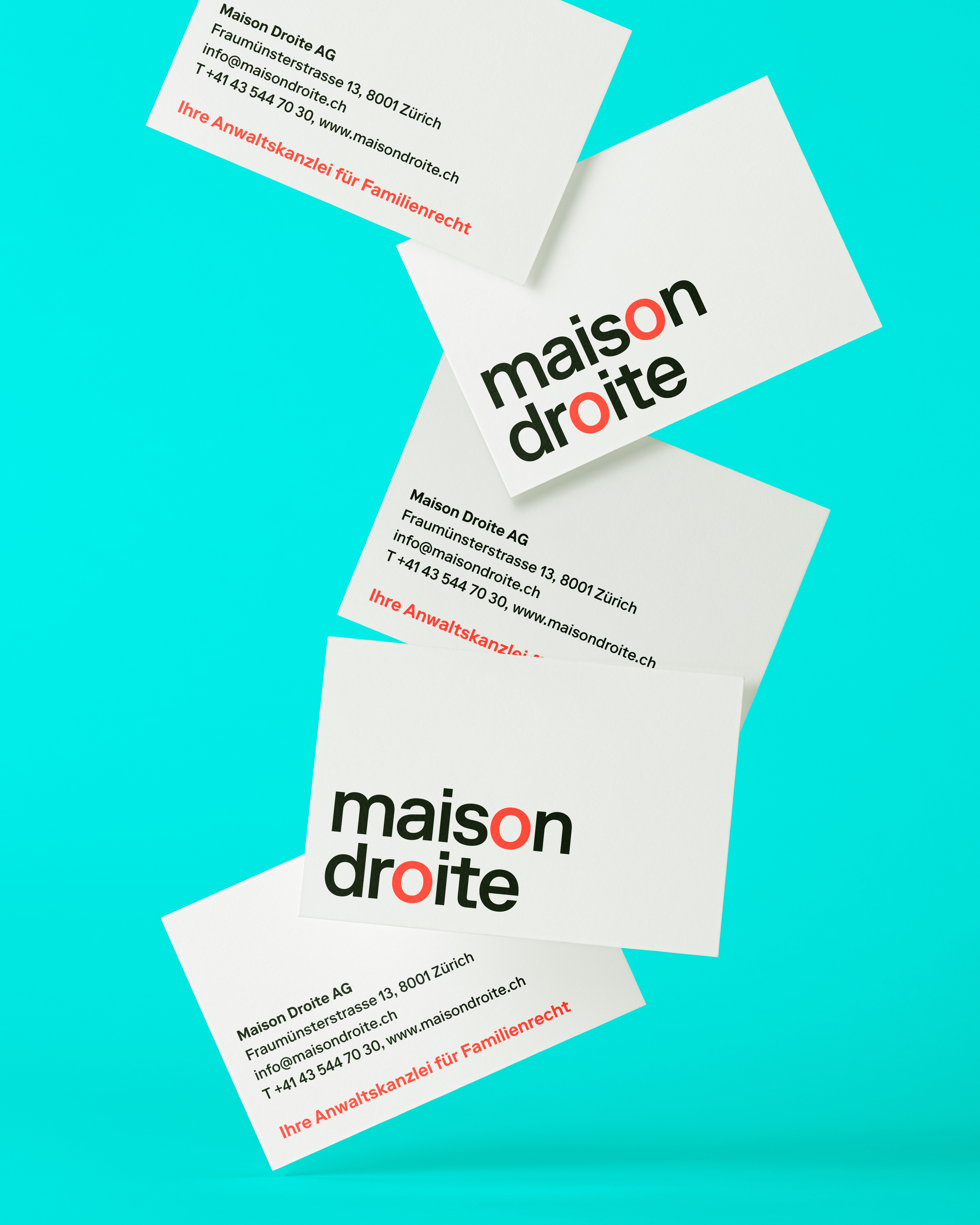 Maison Droite Visitenkarten Mockup