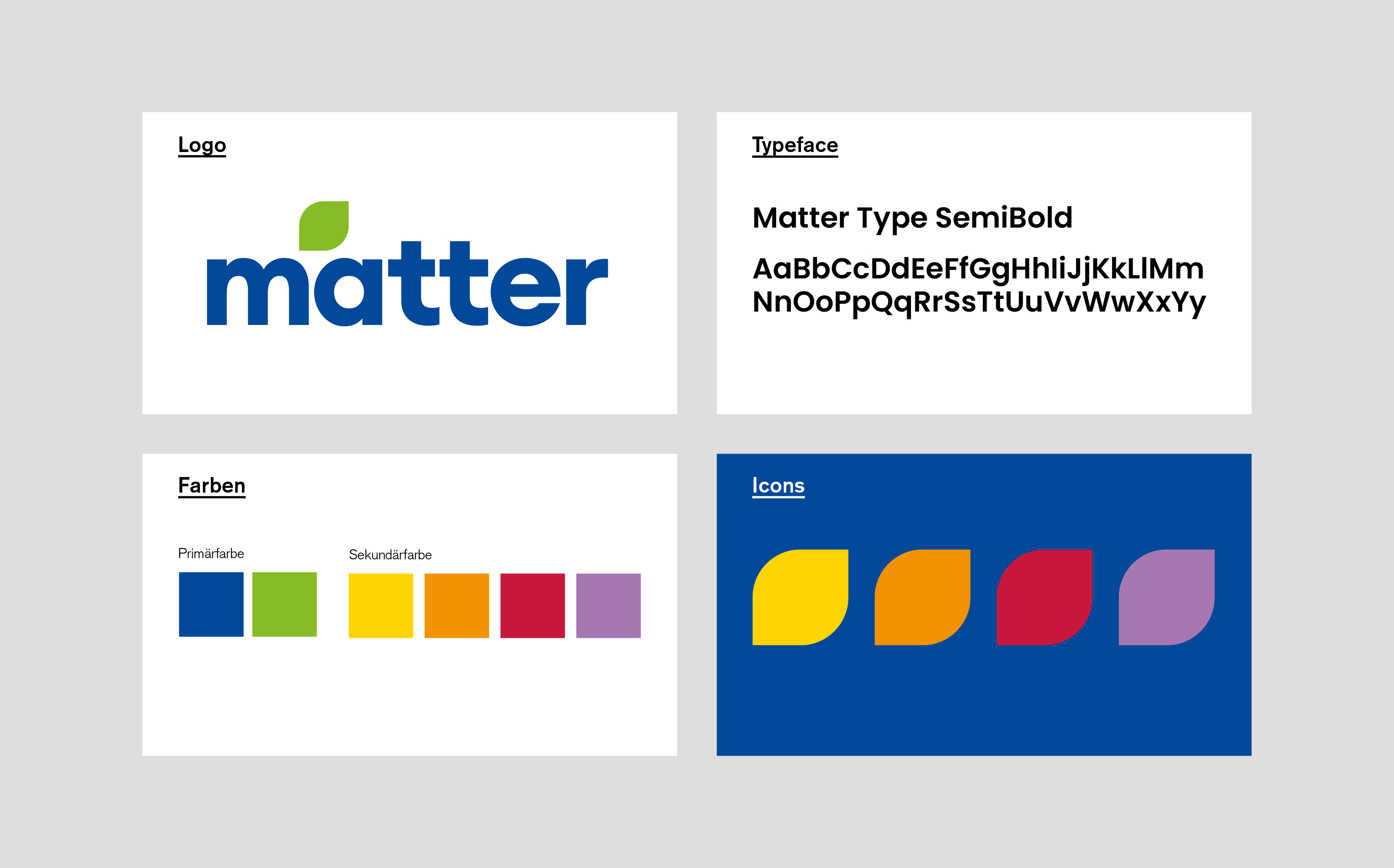 Markenguideline für das Matter Garten Branding