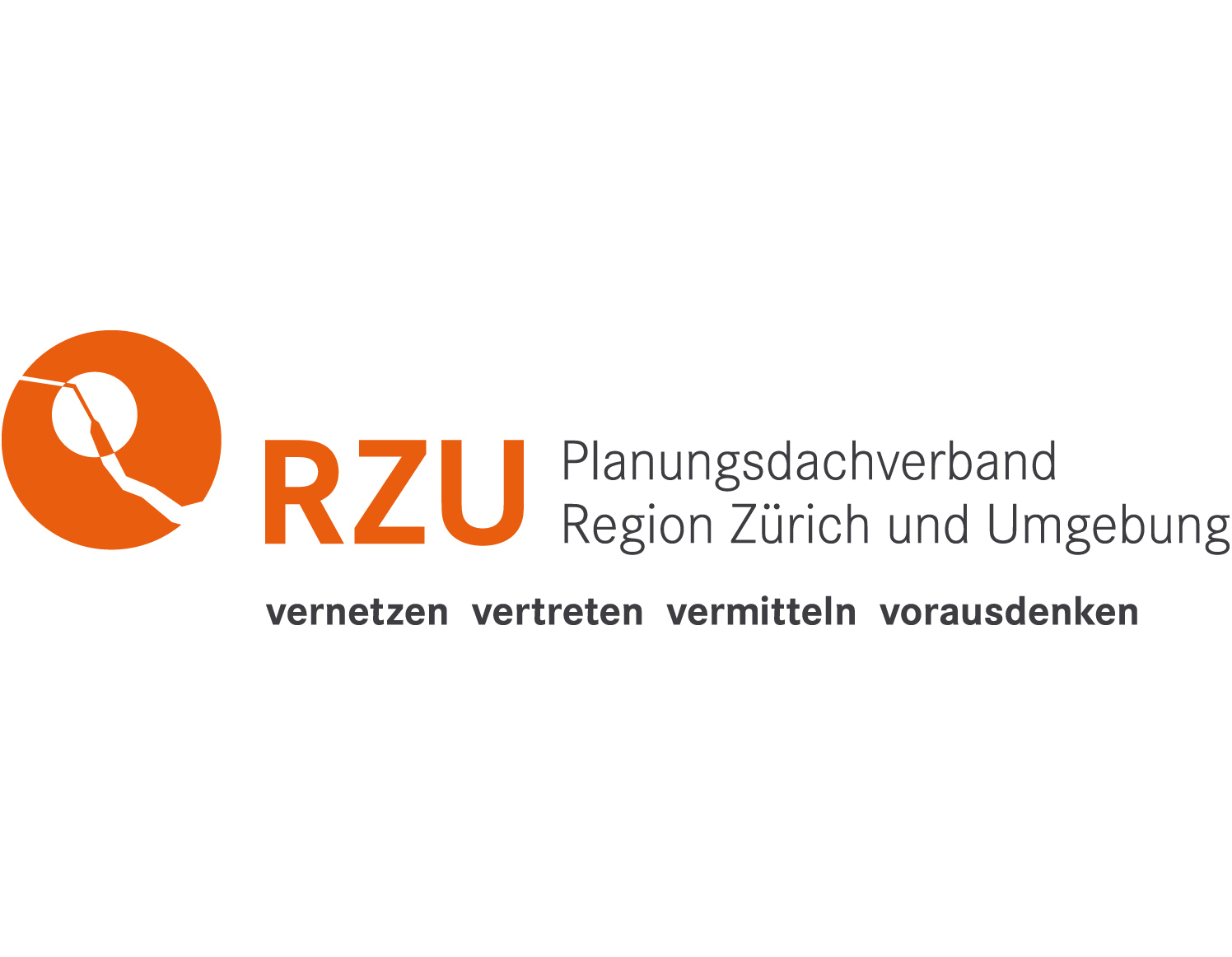 RZU-Logo mit Schriftzug und Claim.