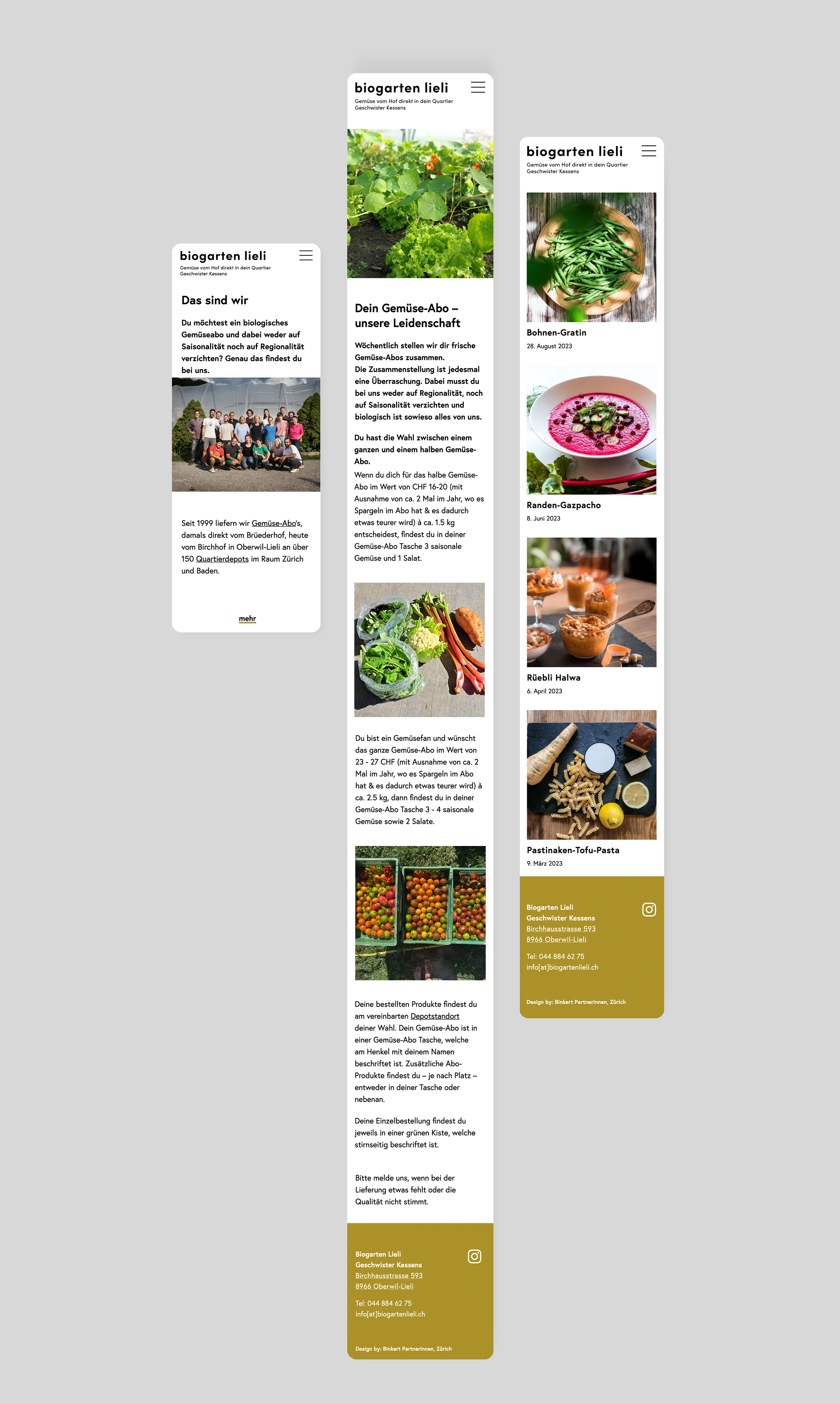 Biogarten Lieli Mobile Screens neu