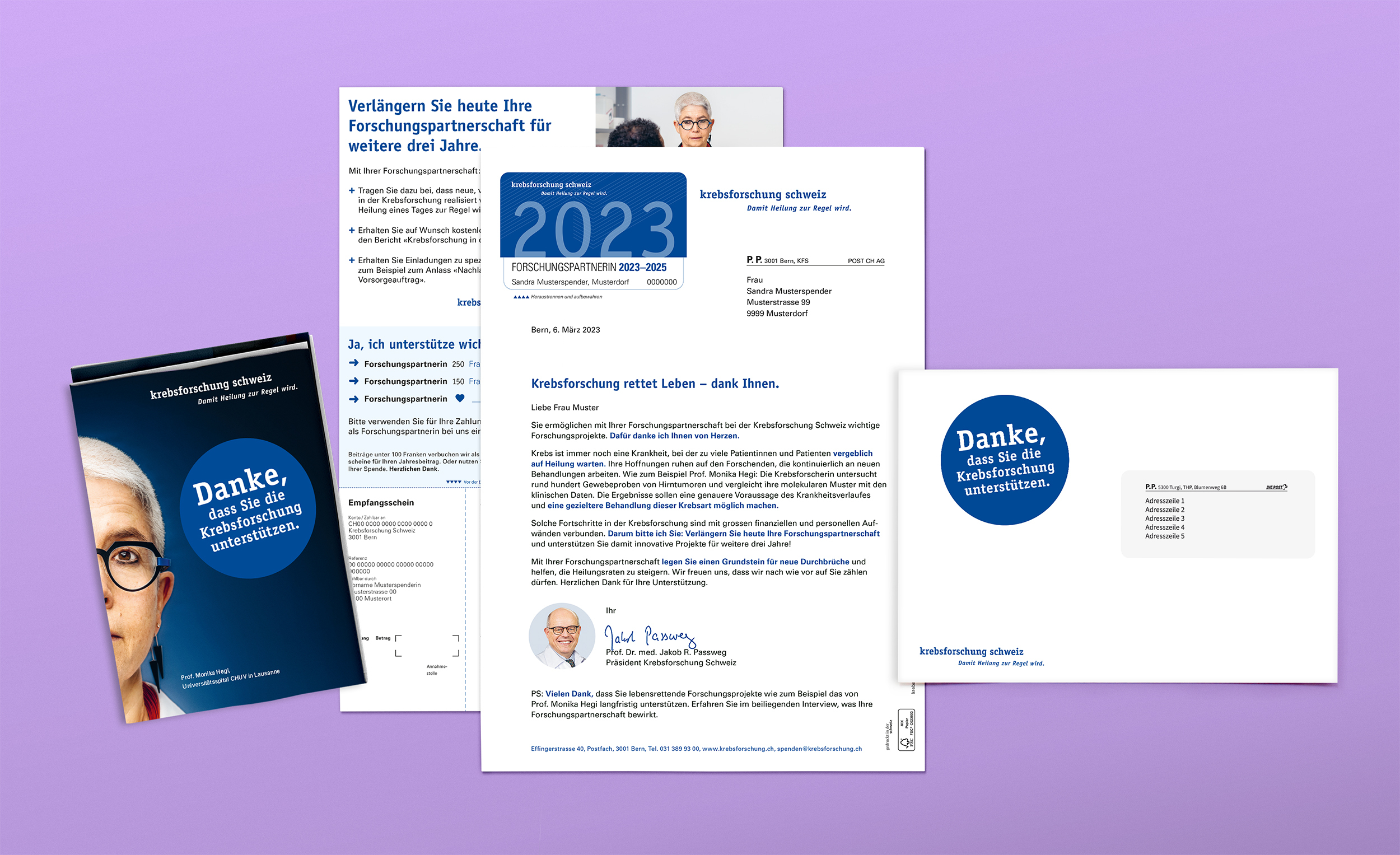 Krebsliga Mailing Mock Ups KFS de 2025