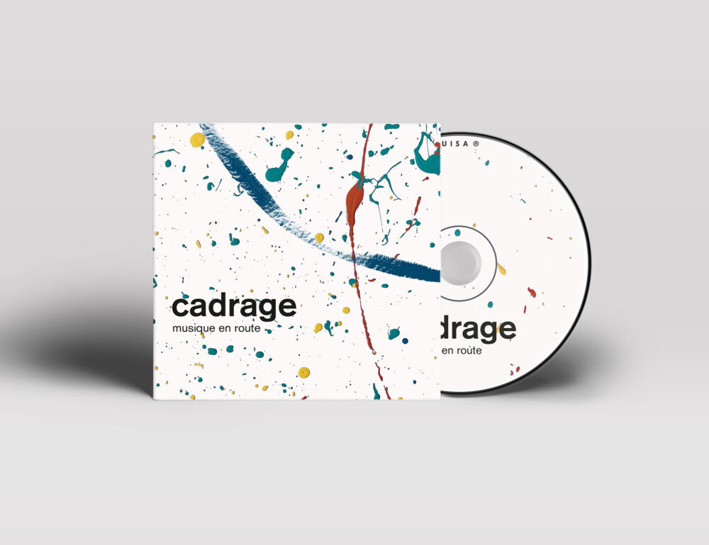 CD mit abstraktem Cover "cadrage musique en route"