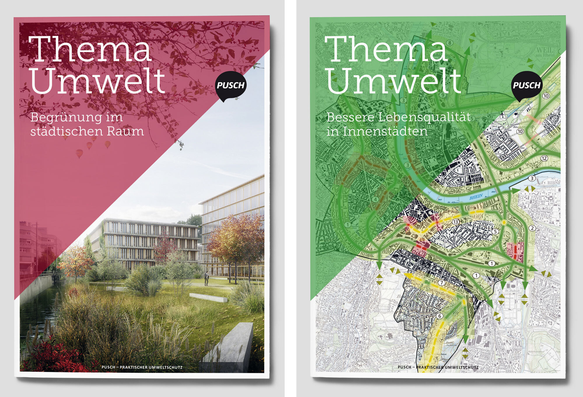 Magazincover „Thema Umwelt“: Begrünung im städtischen Raum und bessere Lebensqualität in Innenstädten.