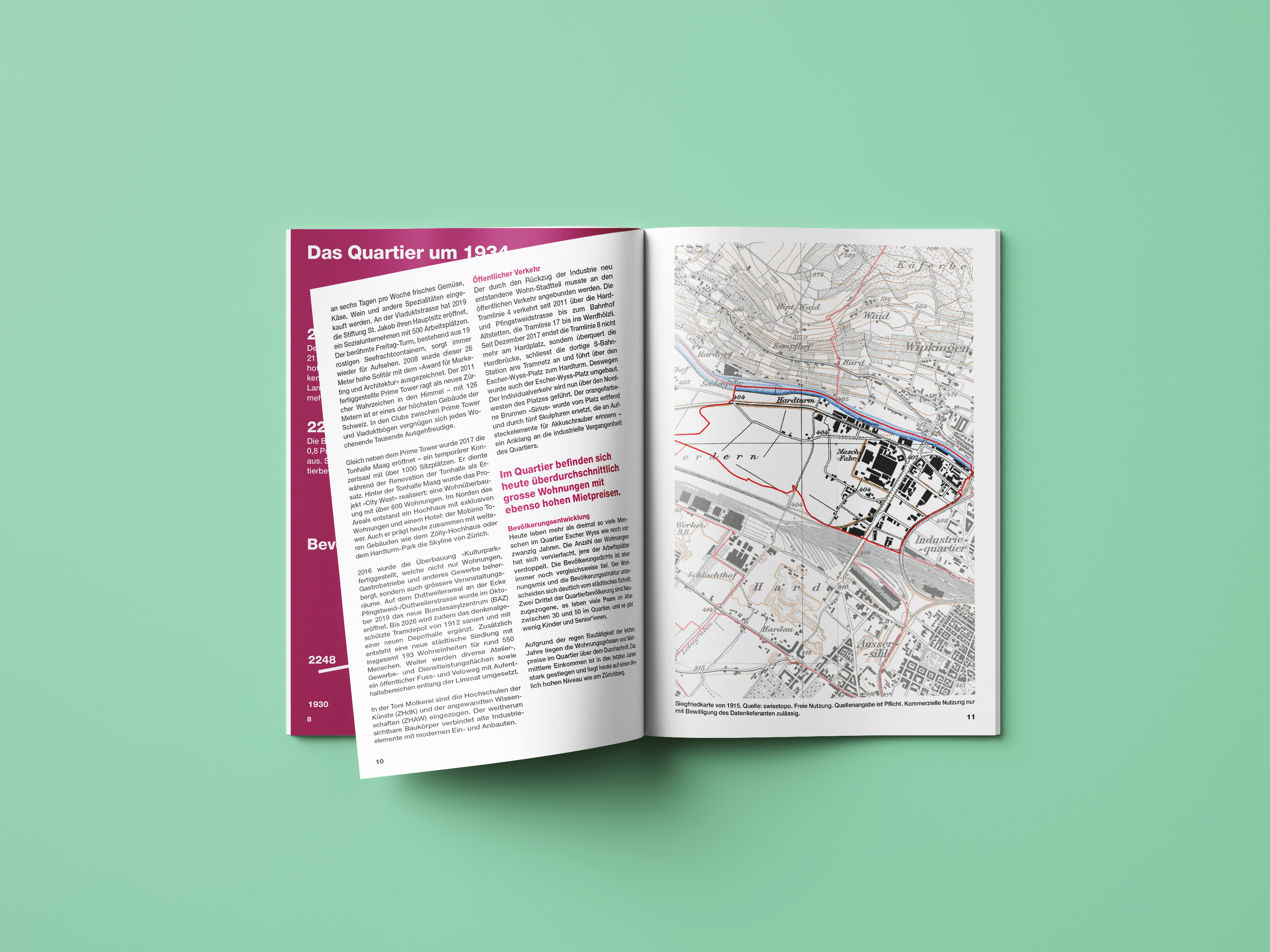 Quartierspiegel 2025 Broschueren Mockup