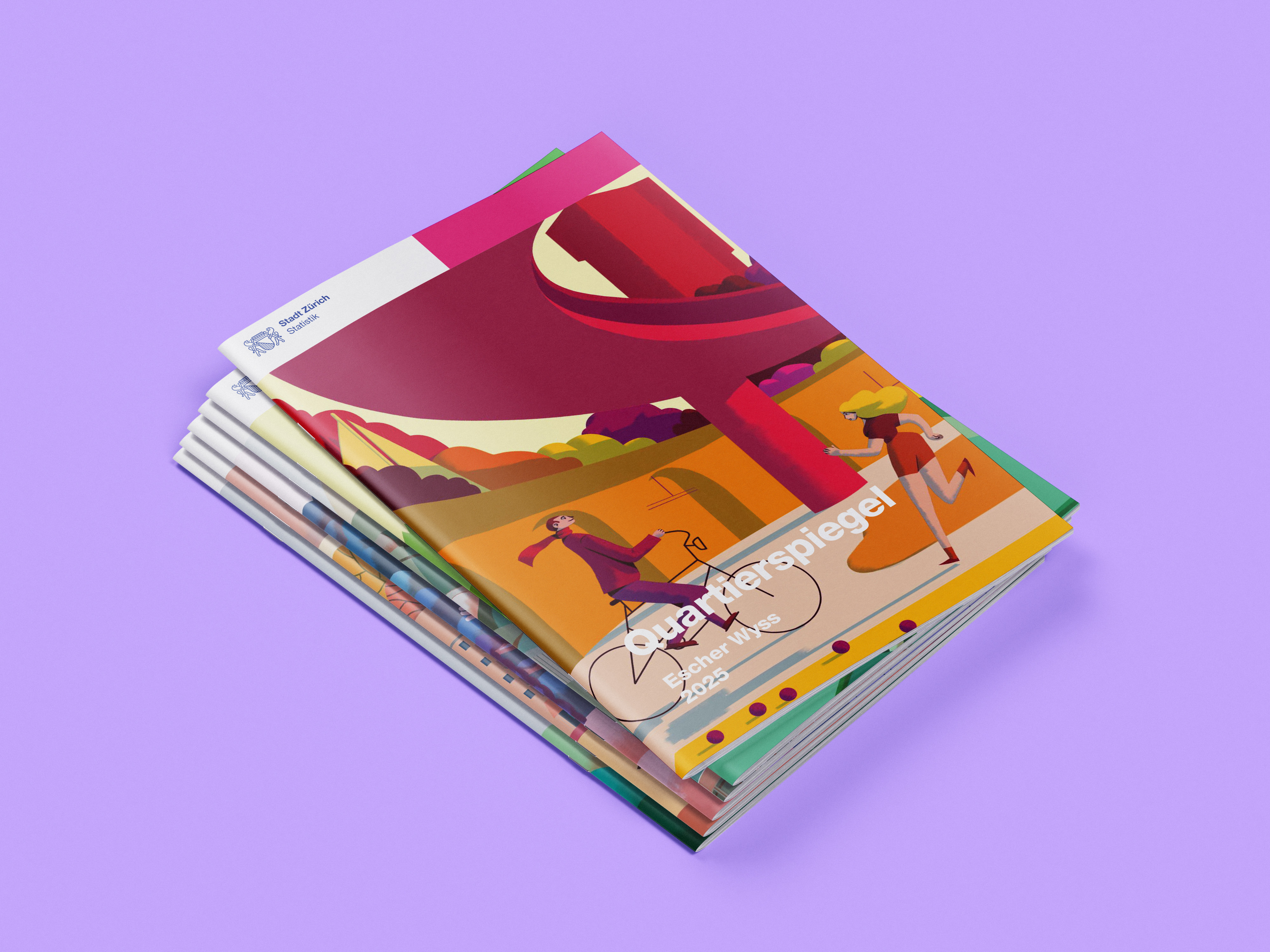Quartierspiegel 2025 Broschueren Mockup