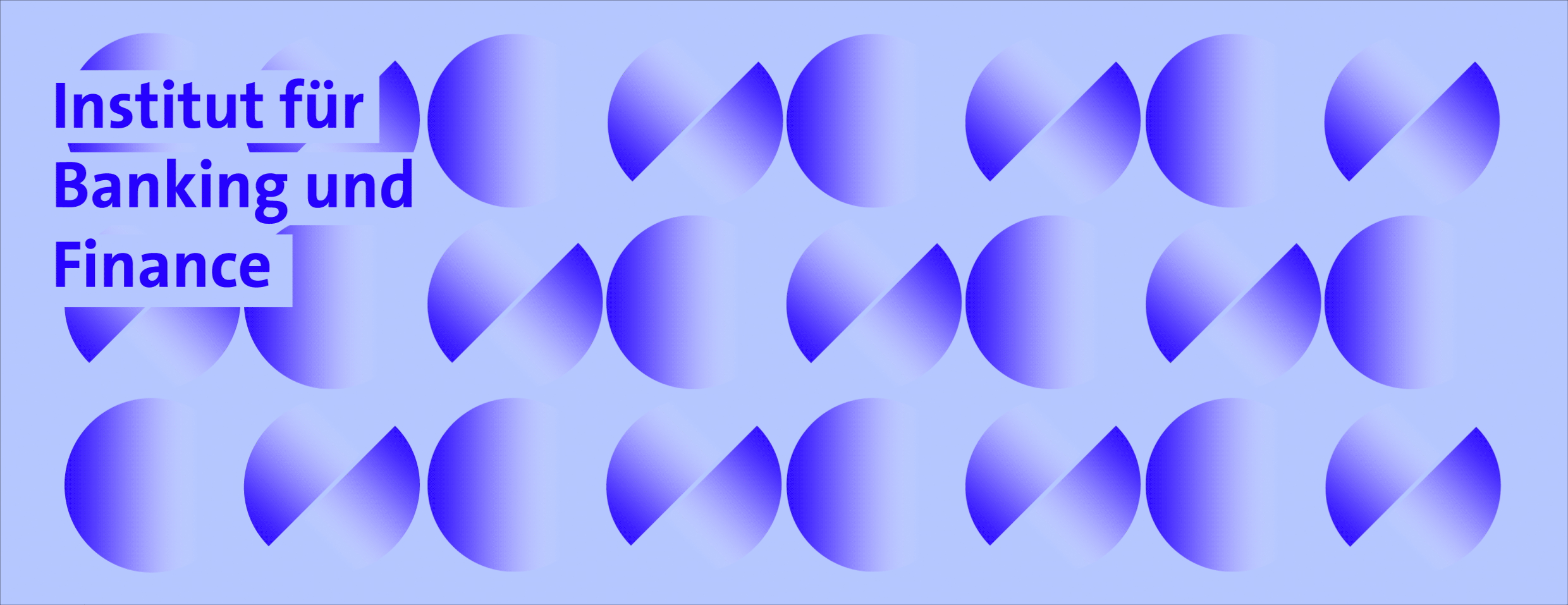 Grafisches Banner des Instituts für Banking und Finance der Universität Zürich.